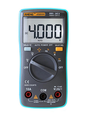 Multimeter 4000 Counts Backlight AC/DC Ammeter Voltmeter
