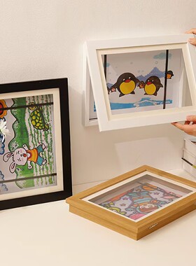 翻盖相框亚马逊跨境A3A48.5x11儿童画展示画框储存KidsArt磁吸画