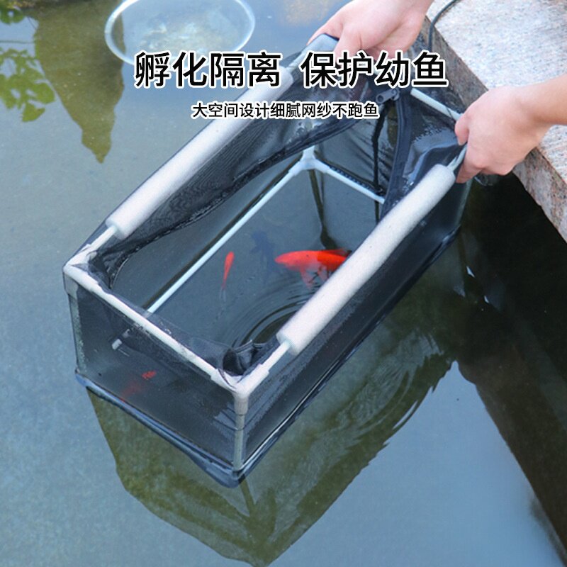 隔离饵料鱼虾螃蟹网箱暂养箱养殖吊笼鱼护存鱼网笼大口径网兜