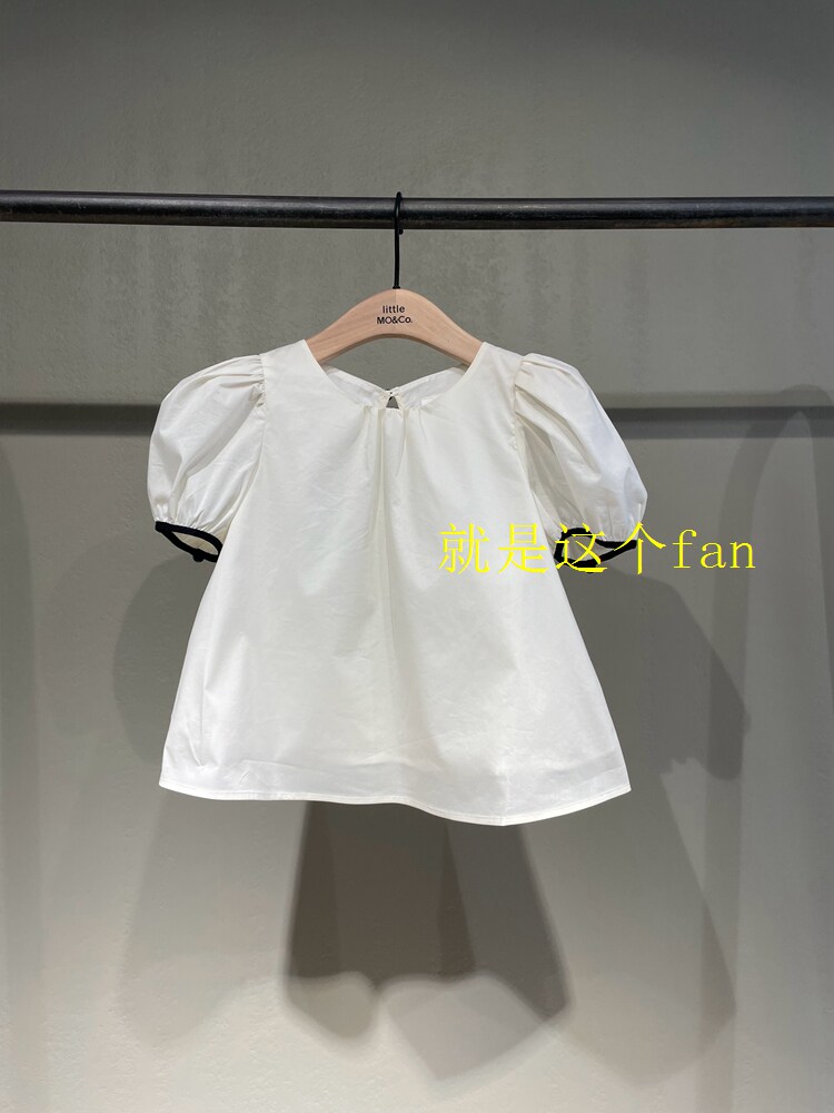little moco摩安珂童装23夏女童甜美泡泡袖短袖娃娃衫-KBC2TOP015怎么样,好用不?