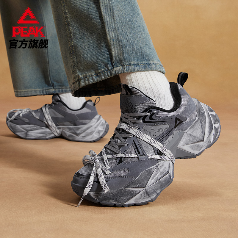 匹克国创-顺风顺水|态极休闲鞋男鞋秋冬新款老爹鞋厚底增高运动鞋