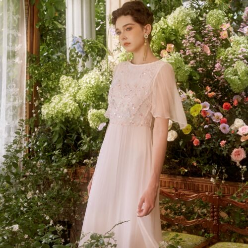 Marie Elie【斜月长歌】真丝连衣裙EAE12M22535