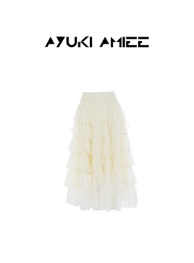 Ayuki Amiee层纱珠榭网纱半裙ATAD41P09749