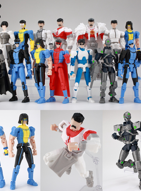 9L3D多关节可动人偶无敌少侠无敌战争科技夹克长发马克等新品手办