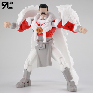 正版9L3D打印幸运13人偶无敌少侠可动模型拼装好手办玩具动漫收藏