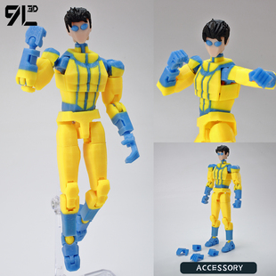 正版 幸运13手办礼物 9L3D多关节可动人偶无敌少侠无敌战争Dummy13