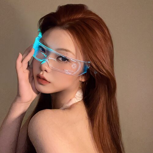 赛博朋克风发光舞台墨镜男女通用