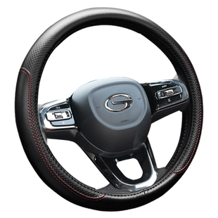 广汽传祺方向盘套真皮M8影豹GS5影酷GS8GS3GS4E9免手缝汽车把套25