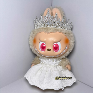 仅娃衣38cmlabubu/mokoko拉布布浪漫婚礼衣装搪胶衣服着替婚纱