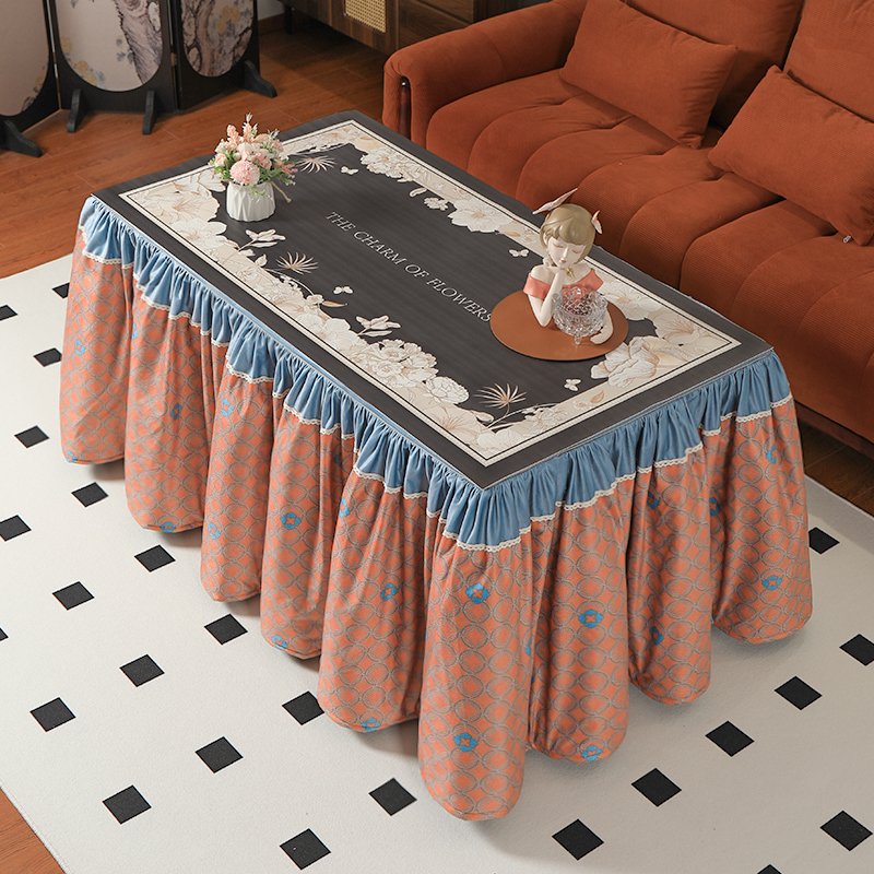 烤火罩加绒加厚可机洗电烤炉桌罩