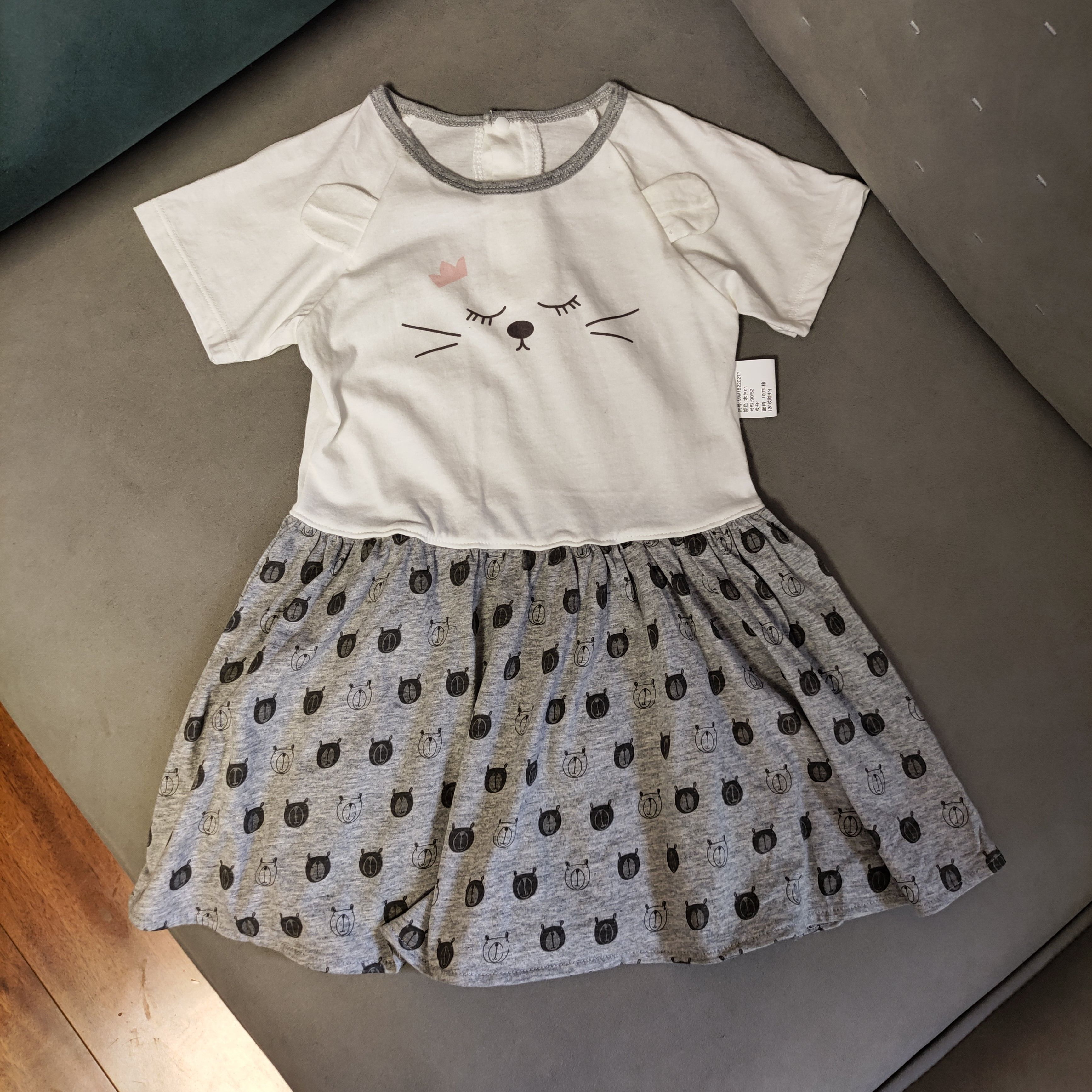 女童纯棉连衣裙夏季短袖裙子