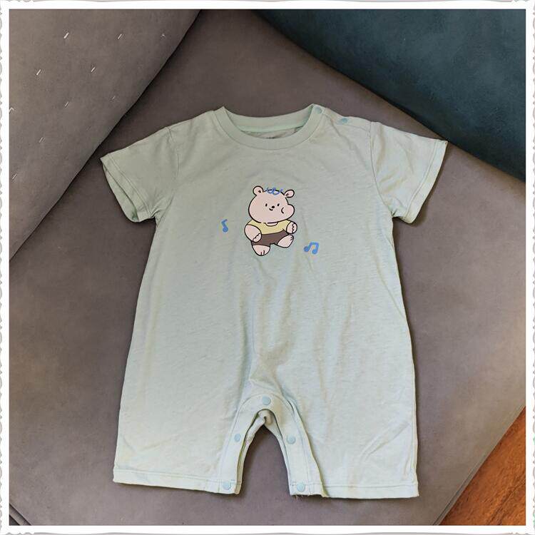 婴儿纯棉短袖连体衣休闲哈衣
