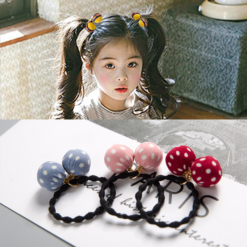 儿童发饰竹节橡皮筋女童扎头发不伤发头绳公主时尚小女孩宝宝头饰