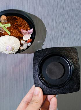 竹编冰箱贴你好大海立体