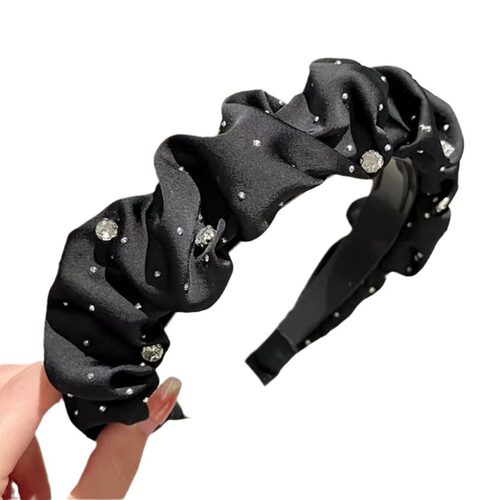 满天星高颅顶褶皱发箍女