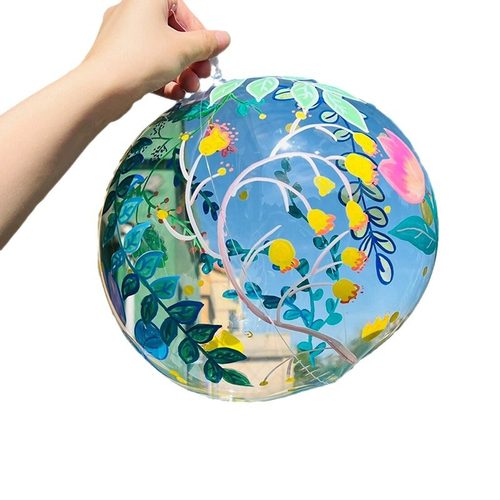 DIY创意美术环创波波球户外春天彩绘透明球手工diy儿童幼儿园材料