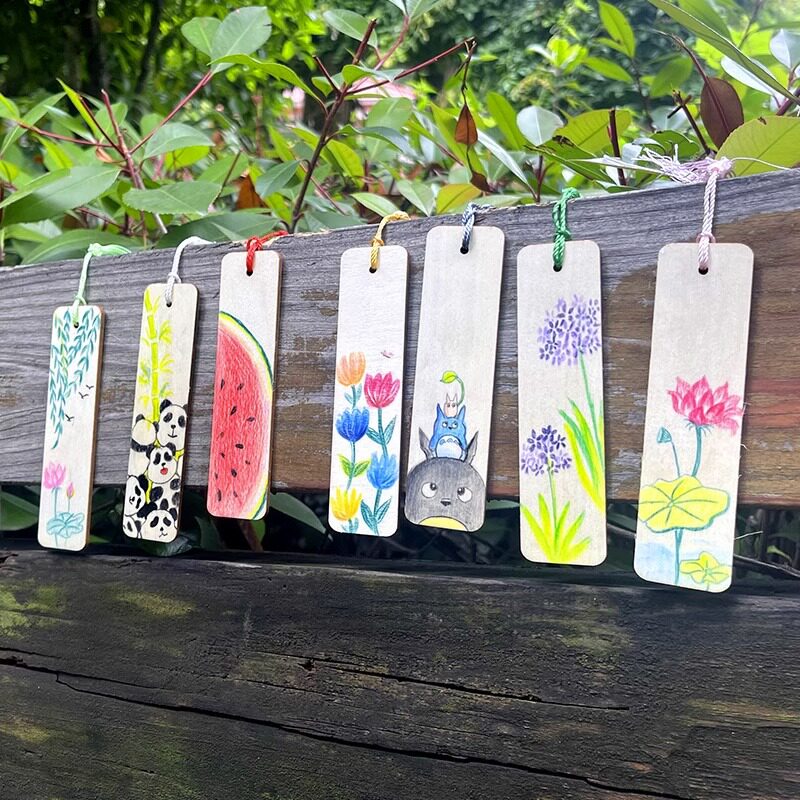 儿童木质空白书签手工diy材料古典中国风小学生用创意自制小礼物