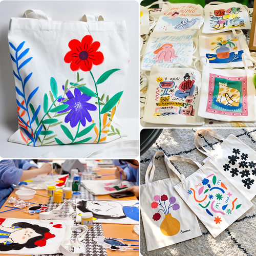 帆布袋diy大容量收纳袋儿