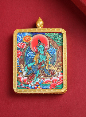 西藏纯彩绘唐卡男女十二