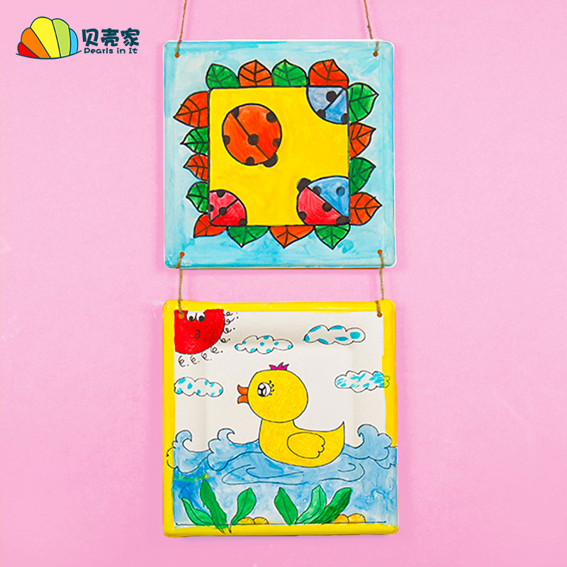 白色纸盘子纸碟儿童绘画画涂鸦一次性纸盘蛋糕盘幼儿园手工材料