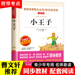 小王子书正版 三四五年级小学生课外书阅读 12岁儿童文学书籍 名著 经典 无障碍精读版 中文 幼儿童话故事