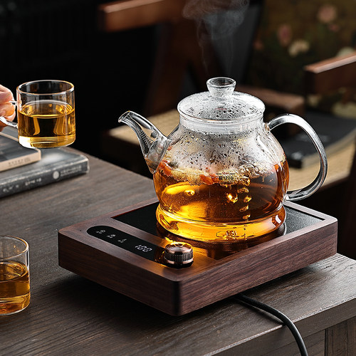 大容量不溢出玻璃煮茶壶电陶炉