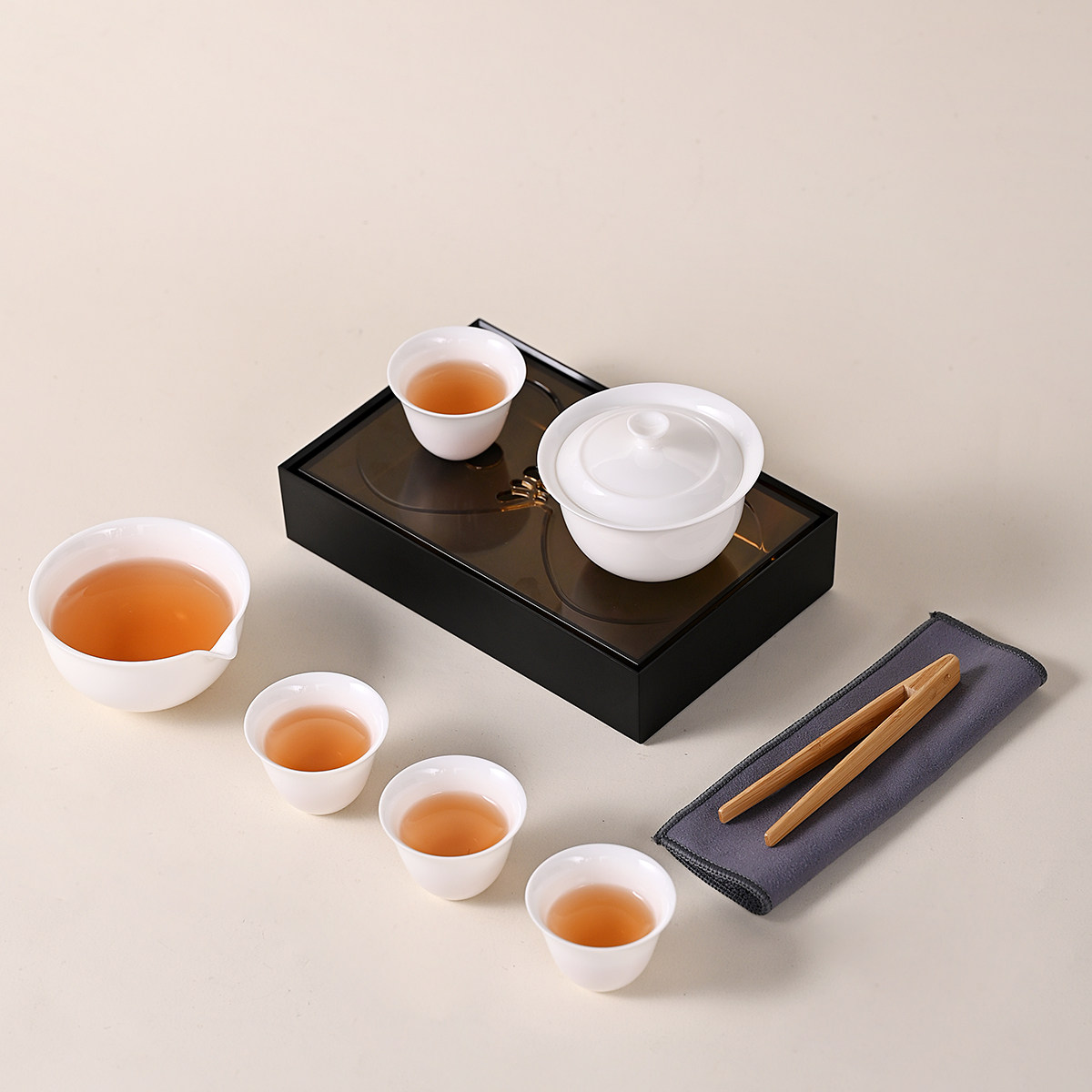 便携陶瓷旅行茶具一壶四杯伴手礼