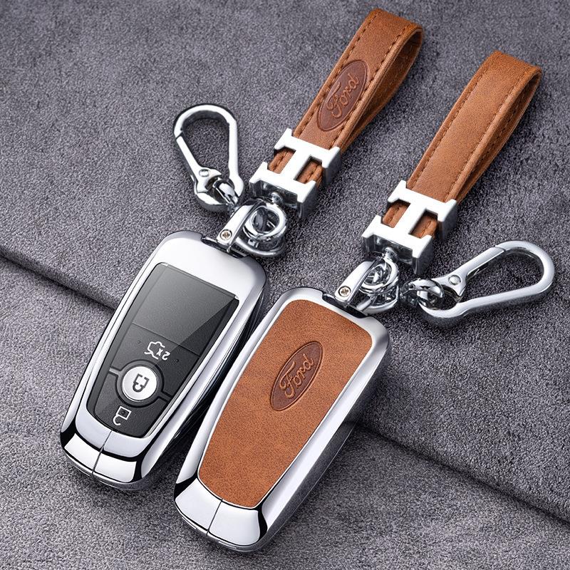 适用福特车钥匙套福克斯壳锐界福睿斯扣蒙迪欧探险者包锐界锐际0