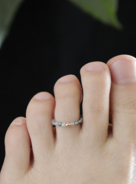 水草玛瑙韩版性感弹力线脚趾环