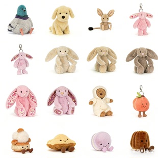 【春季新品】jellycat桃子包圣多诺黑鸽子碎花邦尼兔金毛小狗