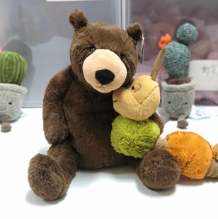 Jellycat英国正品 Bear诺克斯熊伍迪熊Woody毛绒玩具 Knox