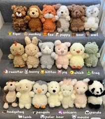 Jellycat正品英国公仔Little系列小狗狐狸小蛇小企鹅毛绒安抚玩偶