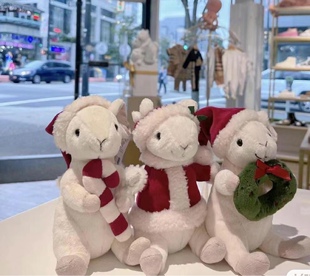 花环老鼠滑雪老鼠糖果老鼠圣诞老鼠毛绒玩偶 jellycat圣诞新品