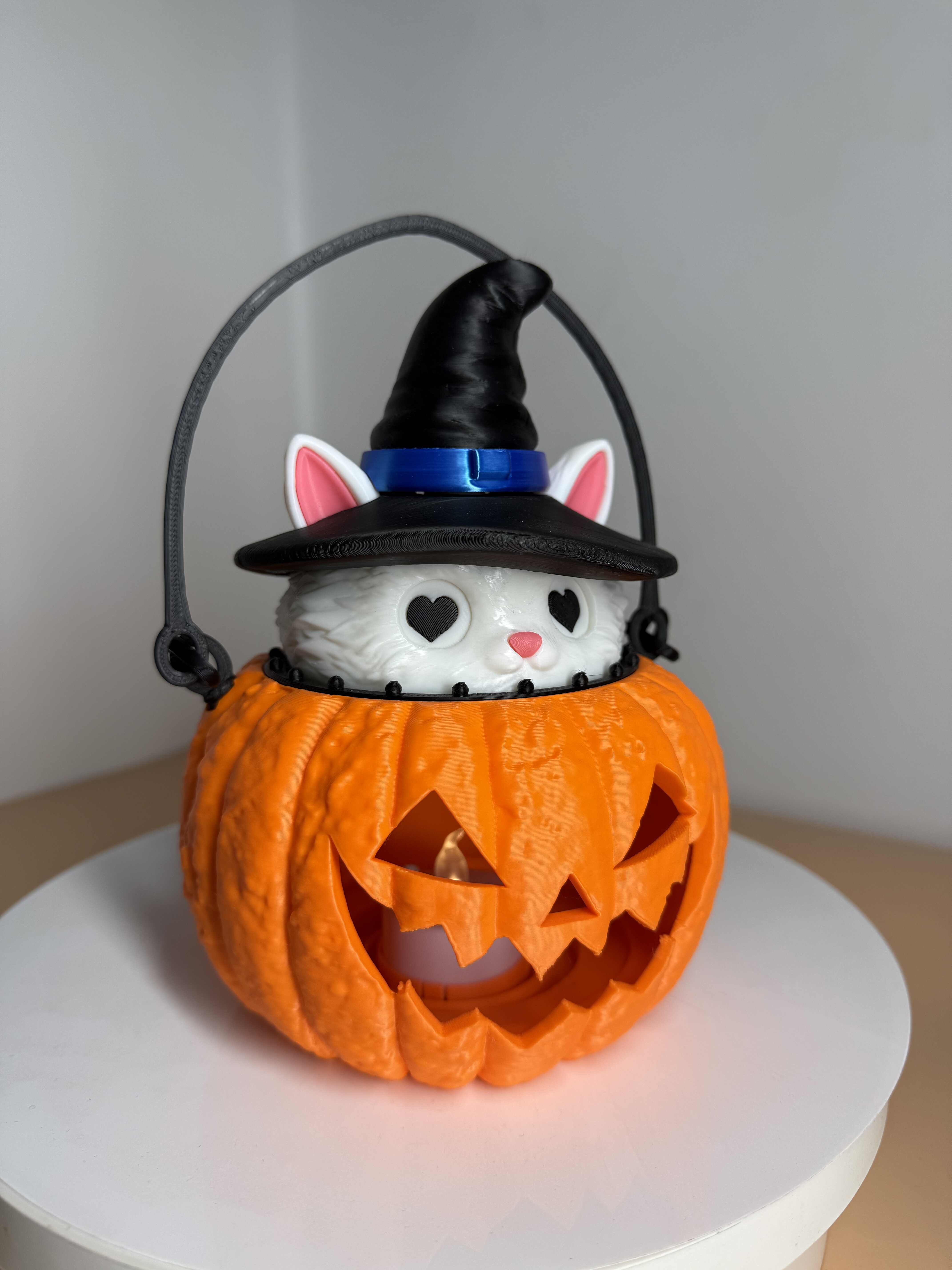 万圣节骷髅南瓜手提灯笼巫师小猫烛光灯摆件创意礼物圣诞节玩具