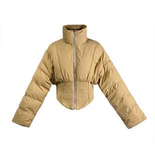 2025冬季新款小众设计师款鱼骨收腰暗黑辣妹保暖棉衣棉服短款外套