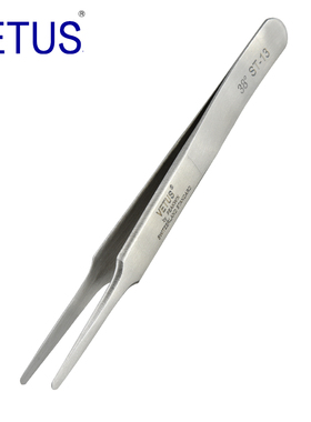VETUS ST-13 38度 高精密镊子（120mm）不锈钢防磁防酸镊子 钟表