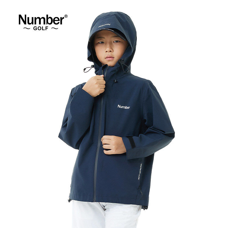 Number儿童高尔夫雨衣薄款防雨防晒户外运动防风衣新款高尔夫服装