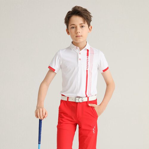 EG儿童高尔夫短袖t恤青少年服装