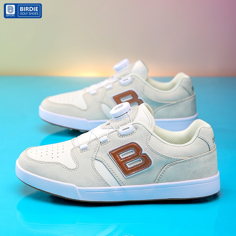 新款birdie儿童高尔夫球鞋 青少年golf防水旋转运动鞋子 网布超纤