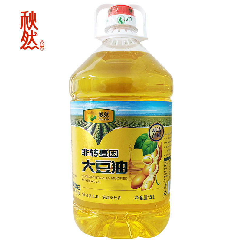 秋然  非转基因 一级大豆油 食用油 5l