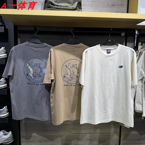 NEW BALANCE NB男女款休闲运动上衣圆领短袖T恤NEE26011 AMT42300