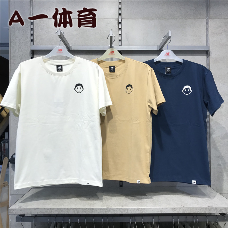 new balance/nb 联名noritake小人头男女中性纯棉短袖t恤amt12346