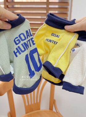 2025新款帅气T恤背心宠物猫咪比熊雪纳瑞泰迪狗狗衣服春夏装薄款