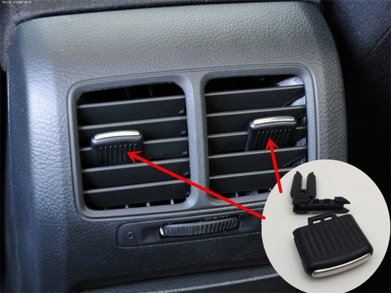 适用大众速腾高尔夫6高7中央扶手箱后排空调出风口百叶出风口拨片