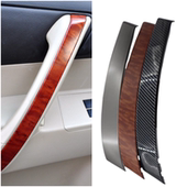 适用09 14汉兰达车门内拉手桃木饰板内把手碳钎维板门扶手盖