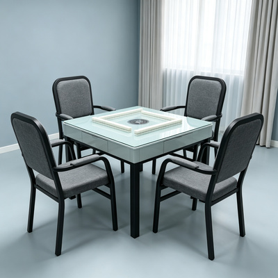 4号4张麻将椅棋牌椅子办公椅电脑椅家用休闲椅四脚职员会议椅包邮