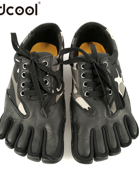 Findcool五指鞋赤足鞋健身跑步鞋户外运动攀岩鞋分指鞋真皮运动鞋