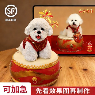 宠物定做猫咪狗狗模型纪念品摆件照片定制软陶公仔礼物手办玩偶