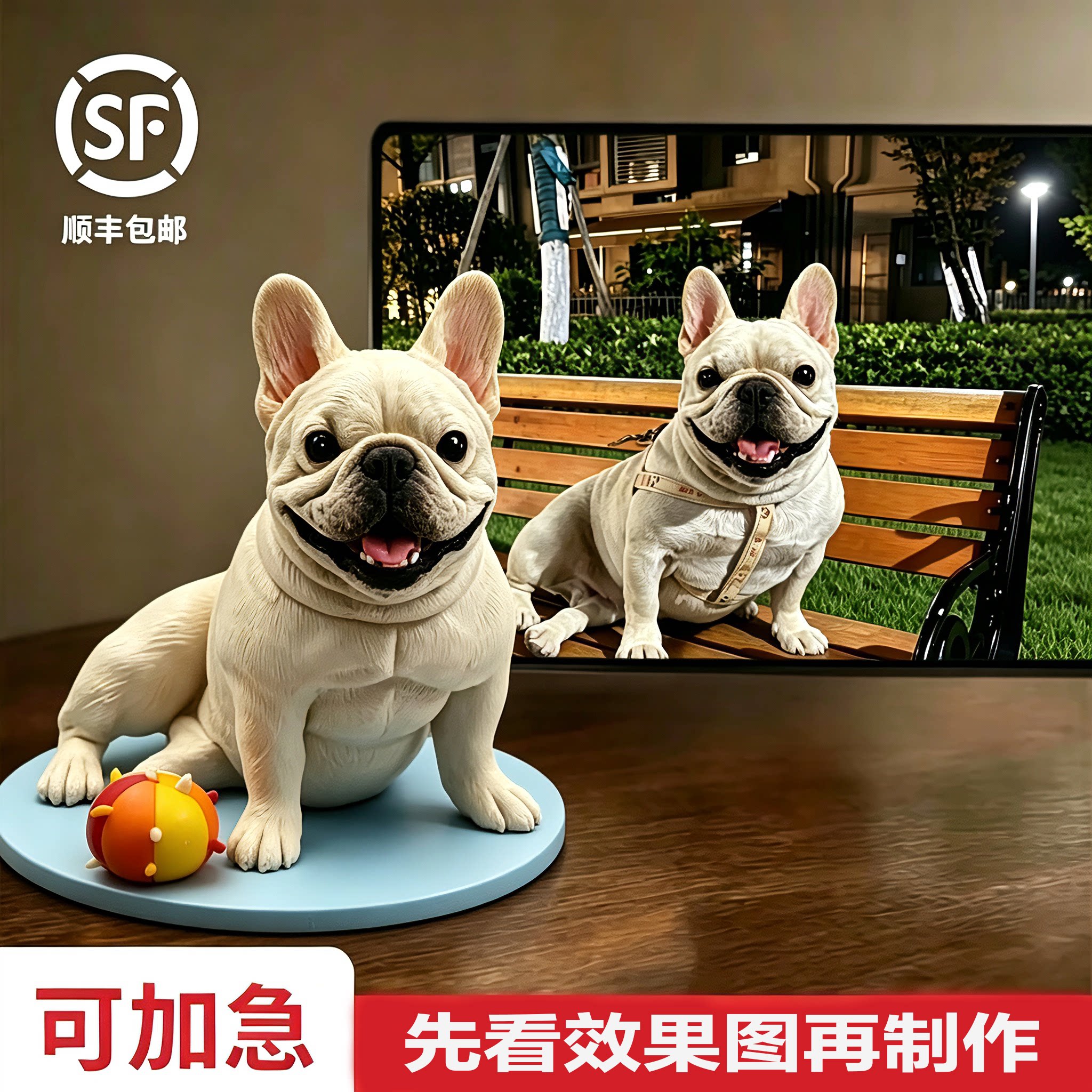 猫咪狗狗宠物定制纪念品手办摆件照片定做模型动物礼物软陶手工