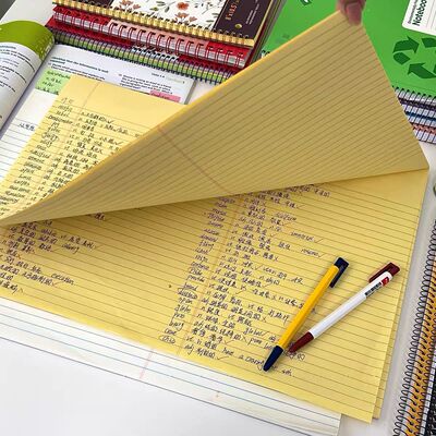 超厚美式A3拍纸本笔记本子可撕横线思维考研本草稿本todo大刷题本